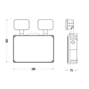 IP65 LED Twinspot lamp - Imagen 5