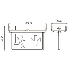 IP65 emergency LED light - Imagen 5